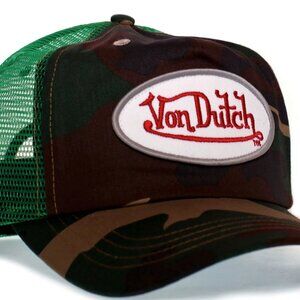 Retro Vintage Camo Mesh Truckers Cap Hat Snapback Y2K 2000s Designer Party Rare